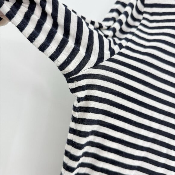 Stem Black & White Striped Organic Cotton Shirt Size M See Photos - Picture 9 of 12